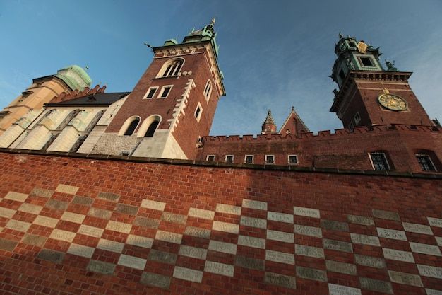 Low angle view of historic church against sky
