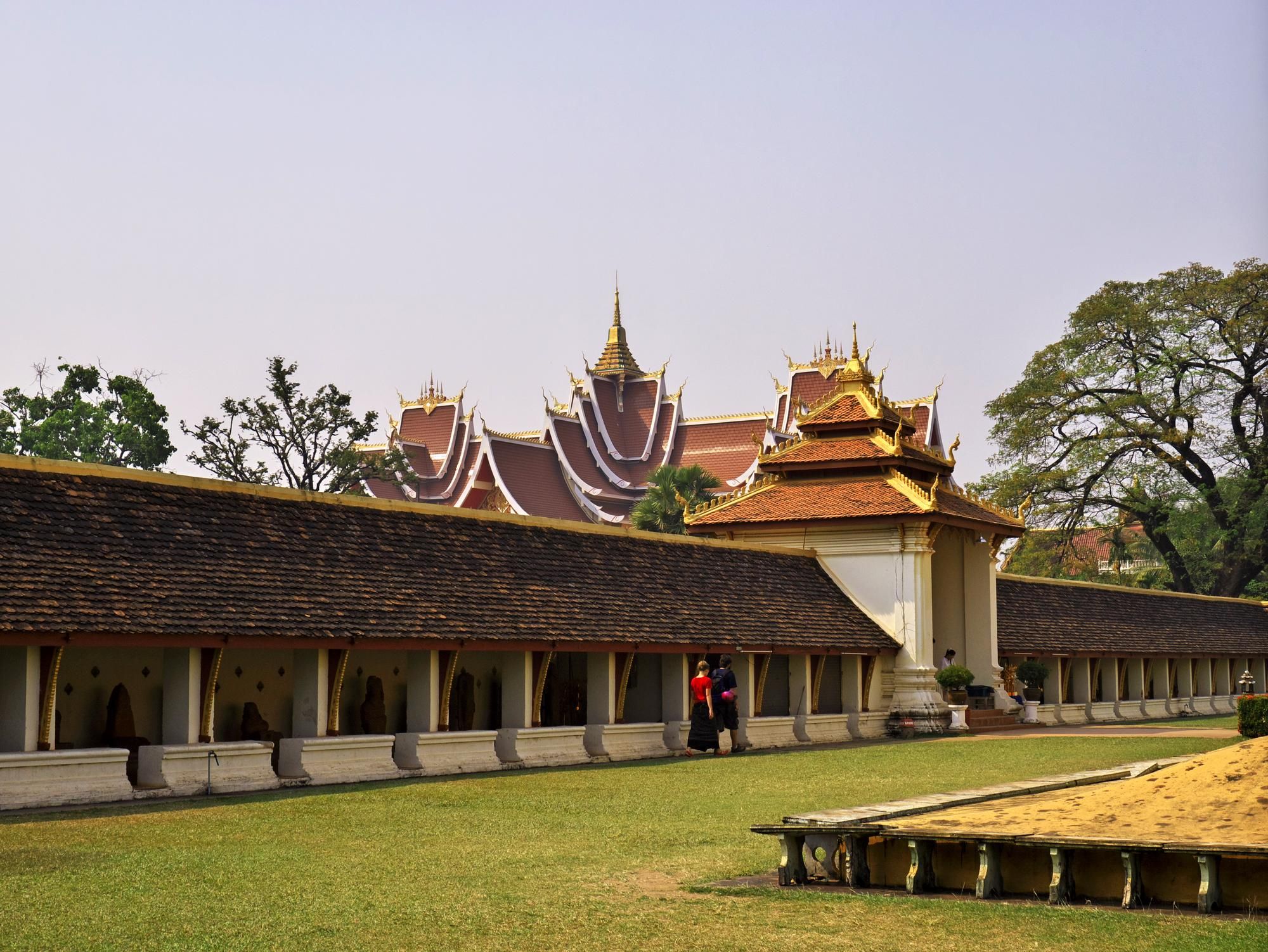 Pha That Luang in Vientiane city Laos