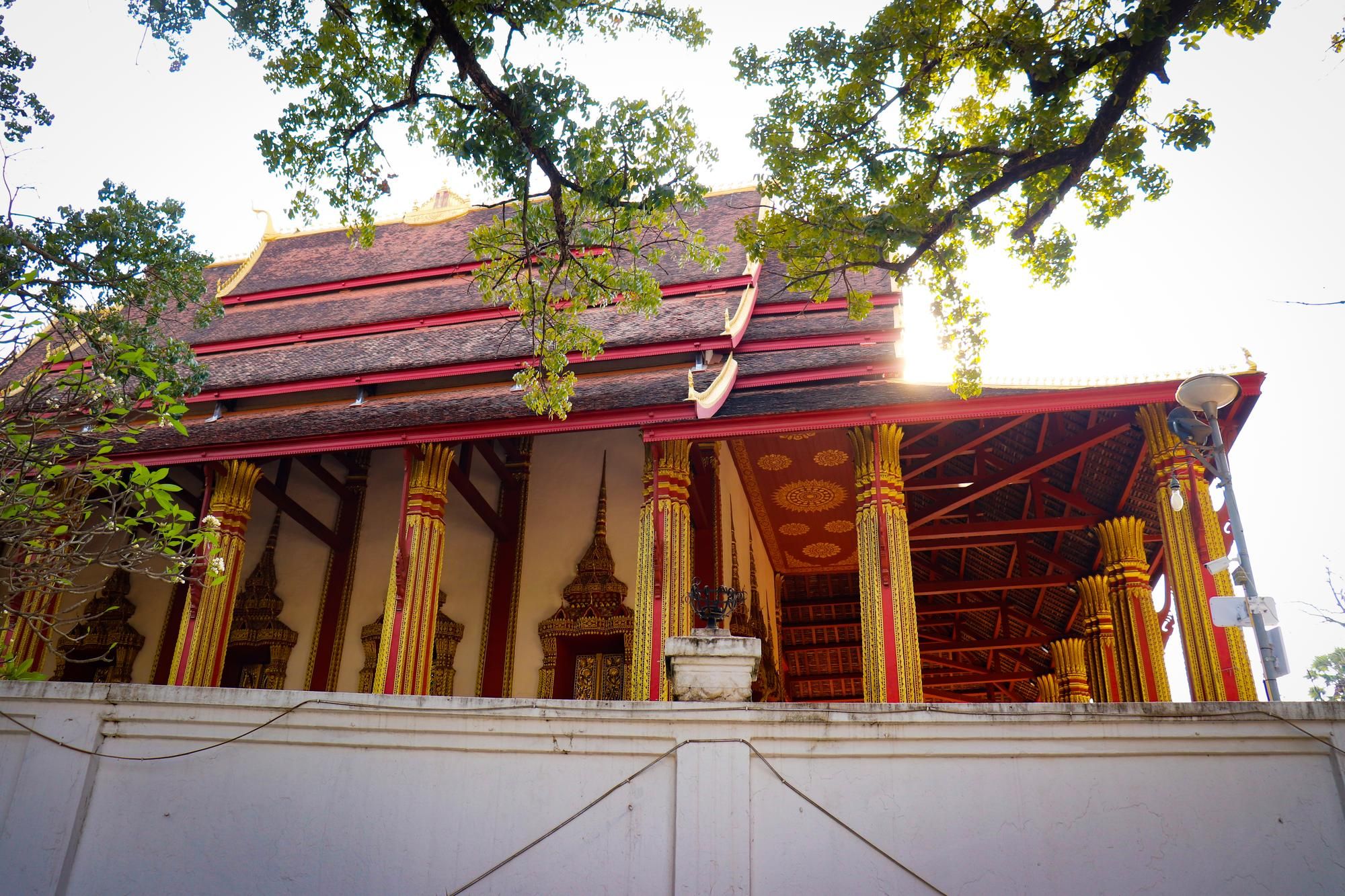 A beautiful panoramic view of Vientiane city in Laos