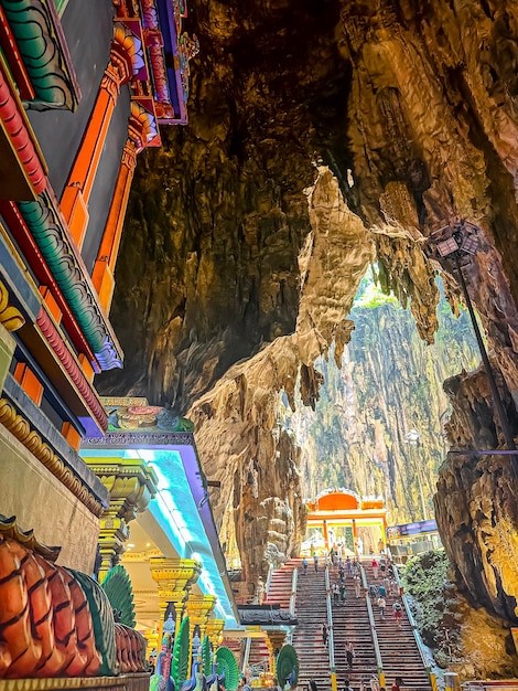 Batu Caves in Kuala Lumpur one of the largest Hindu attractions in Malaysia