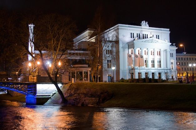 Latvian national opera and ballet theater in Riga Latvia