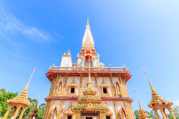 Temple Chaitararam (Wat Chalong temple) in Phuket province Thailand