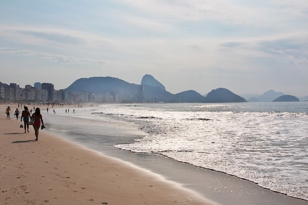 Copacabana beach in Rio de Janeiro, Brazil