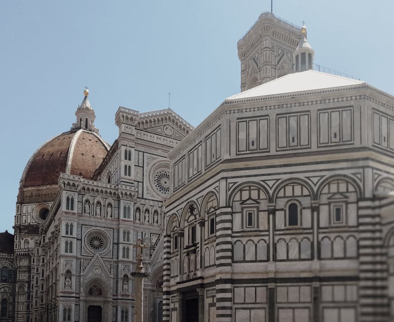 The stunning Santa Maria del Fiore Cathedral in Florence with its iconic dome.