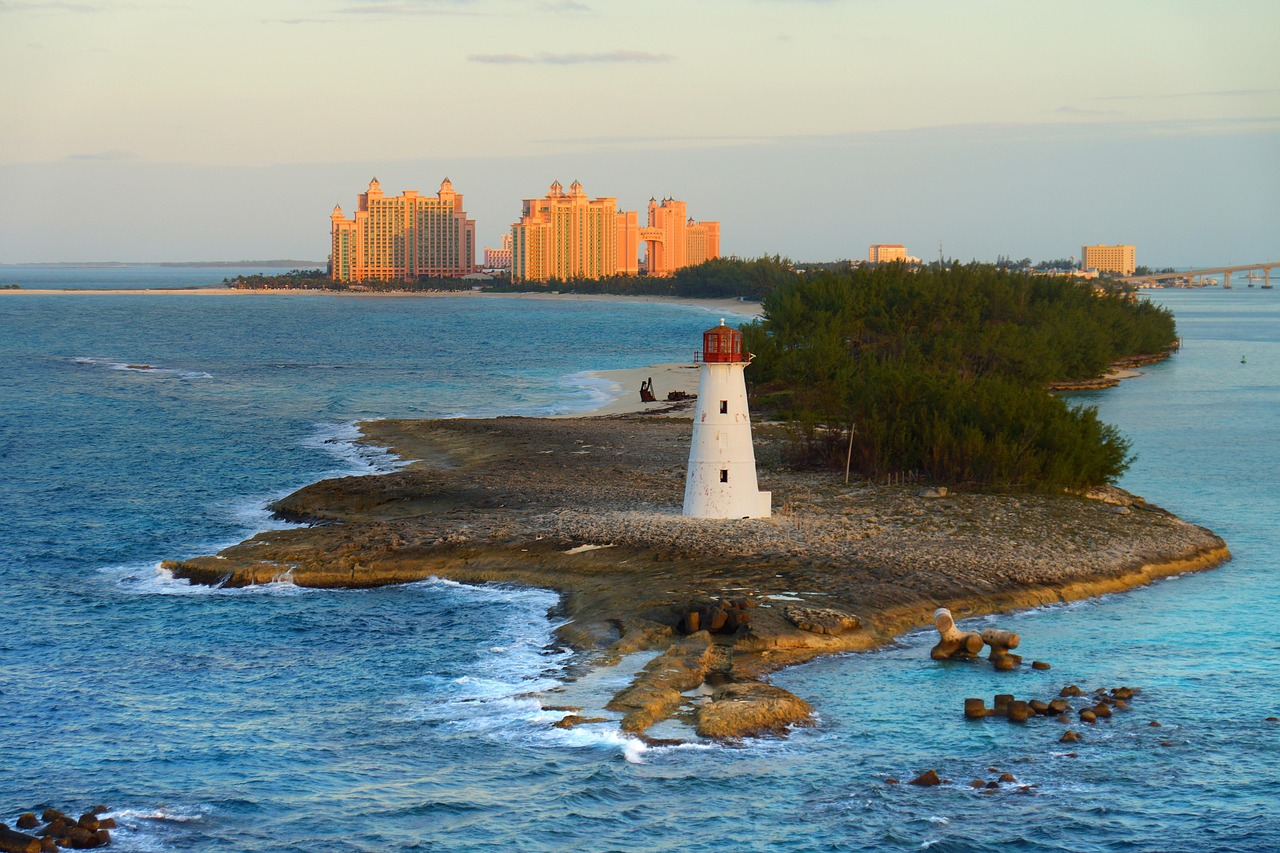 bahamas, nature, lighthouse, caribbean, sea, atlantis, to travel, nassau