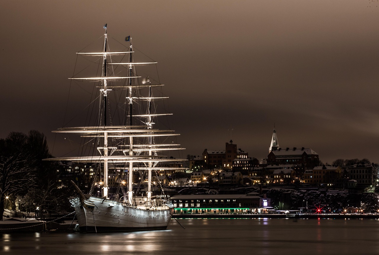 sailboat, water, stockholm, ship, sweden, nature, hostels, by chapman