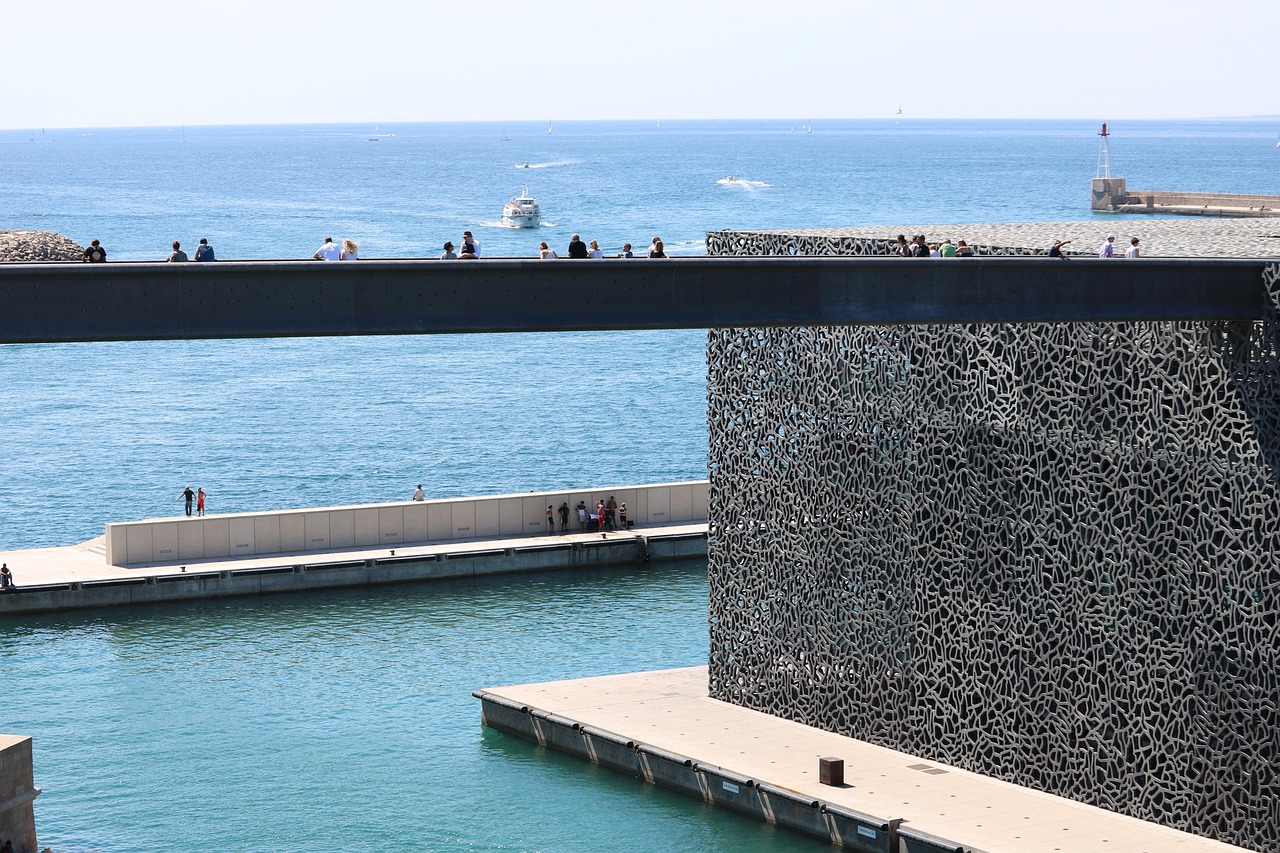 mucem, nature, marseille, sky, architecture, museum, monument, european civilizations, sea, tourism, mediterranean