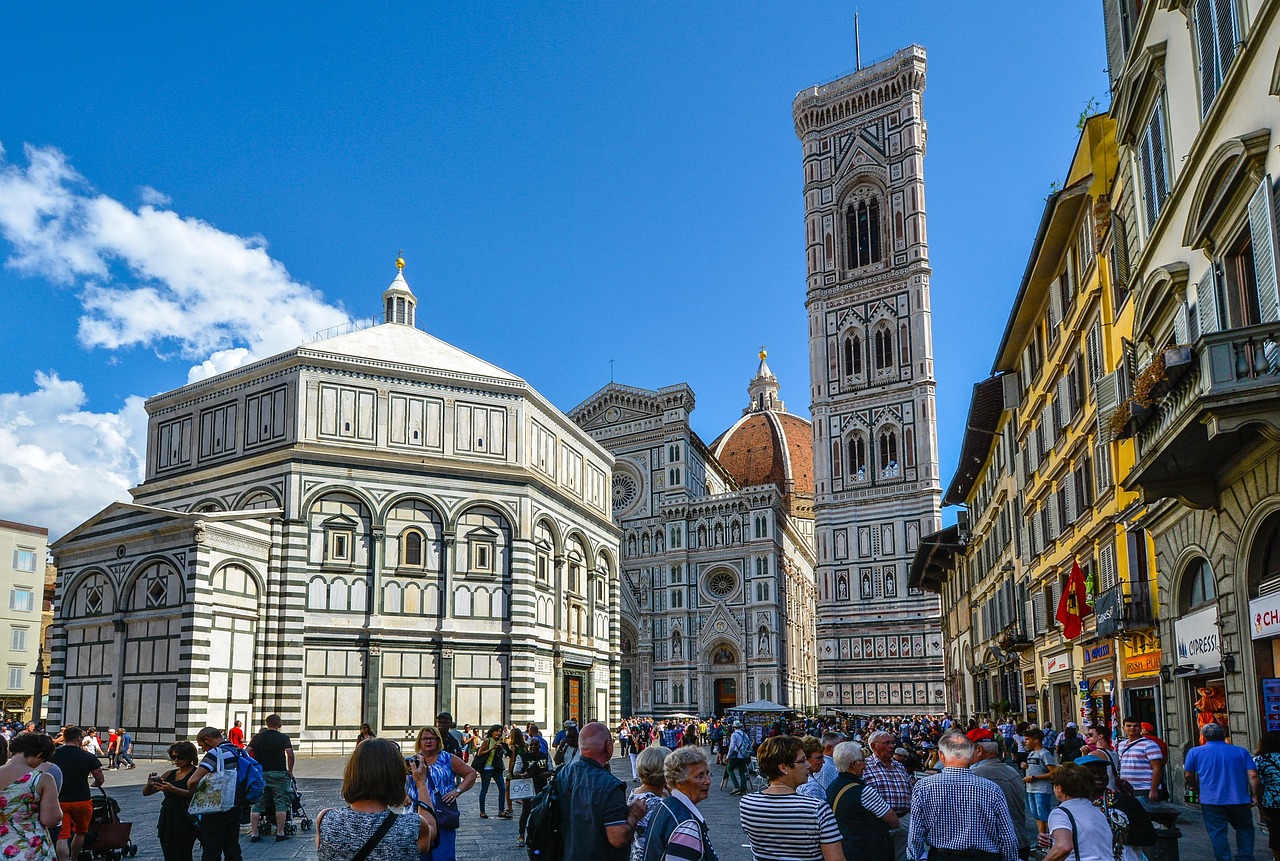 florence, duomo, tower, baptistry, bell tower, piazza, italy, italian, tourism, landmark, firenze, church, cathedral, sightseeing, europe, renaissance, famous, european, tourists, travel, people, crowds, florence, florence, florence, florence, florence