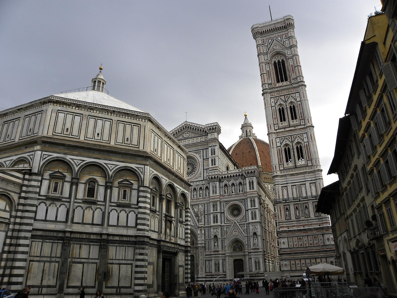 florence, baptistery, bell tower, history, cathedral, culture, old construction, cathedral dome, sacred, catholic