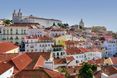 alfama, lisbon, colors, portugal, europe, cityscape, portuguese, city, travel, view, architecture, lisboa, town, landmark, tourism, skyline, nature, scene, sky, district, panorama