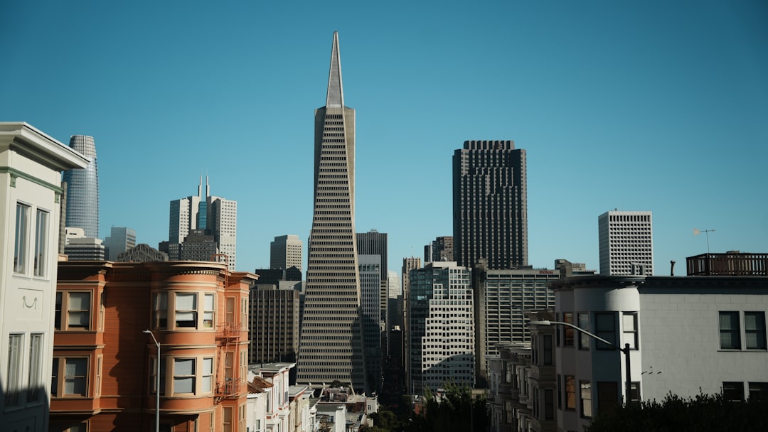 San francisco's skyline is featured, with the transamerica pyramid.