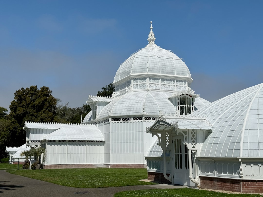 A large white building with a domed roof