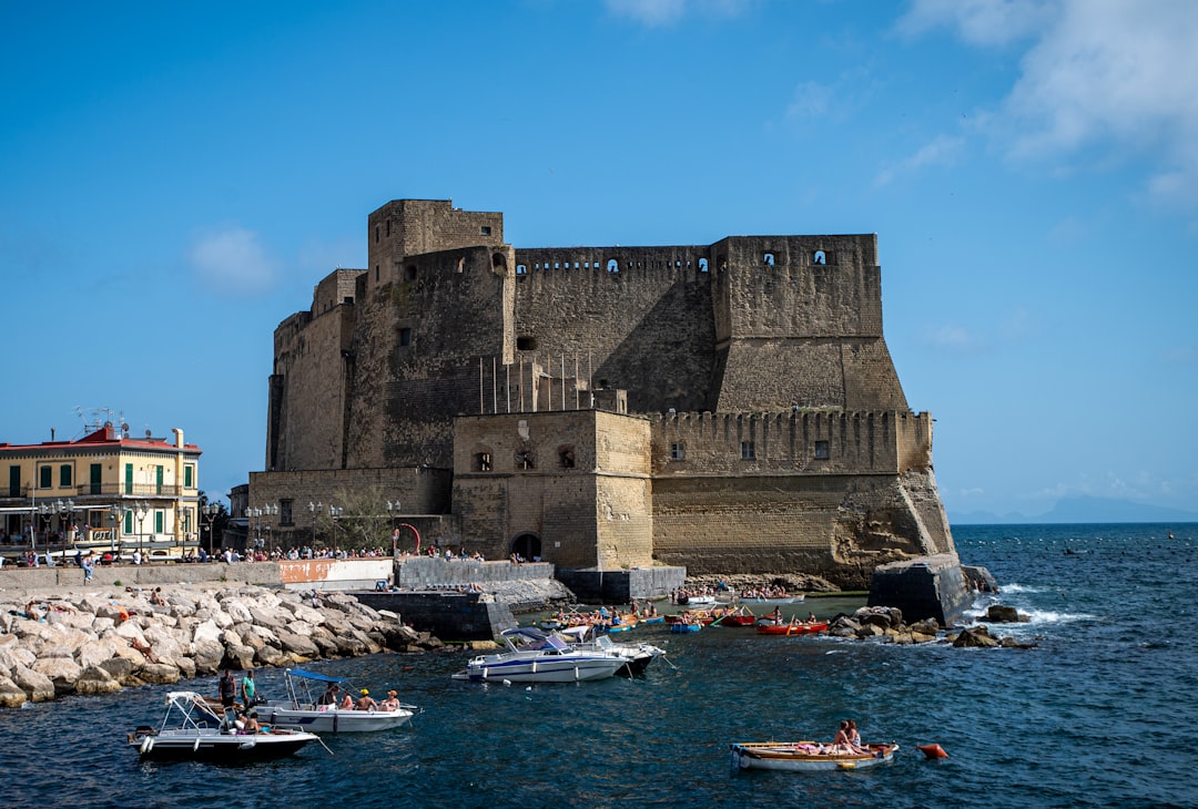 Castel dell'ovo fortress on the water in naples