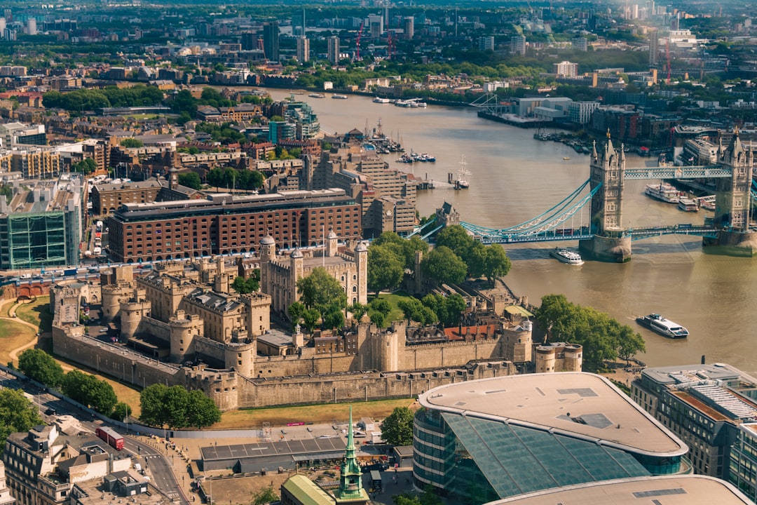 an aerial view of the city of london