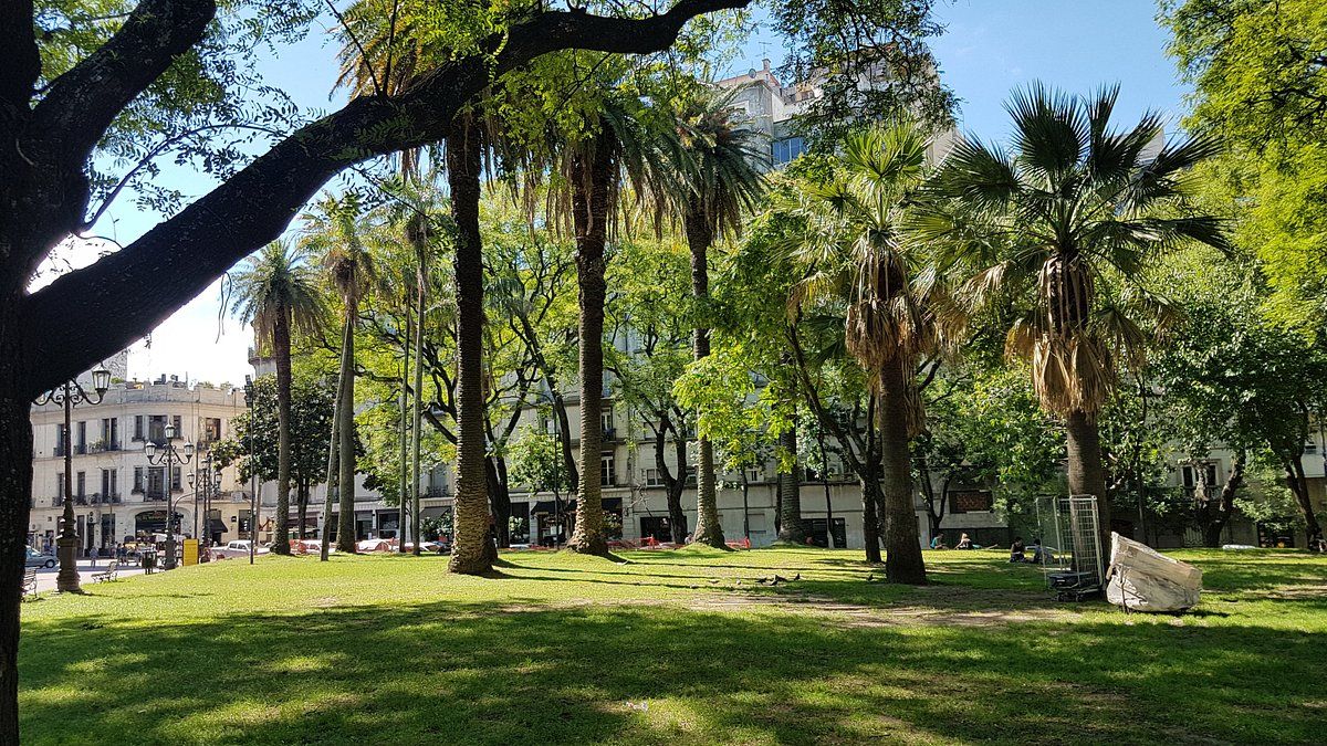 Beautiful view of Parque Lezama