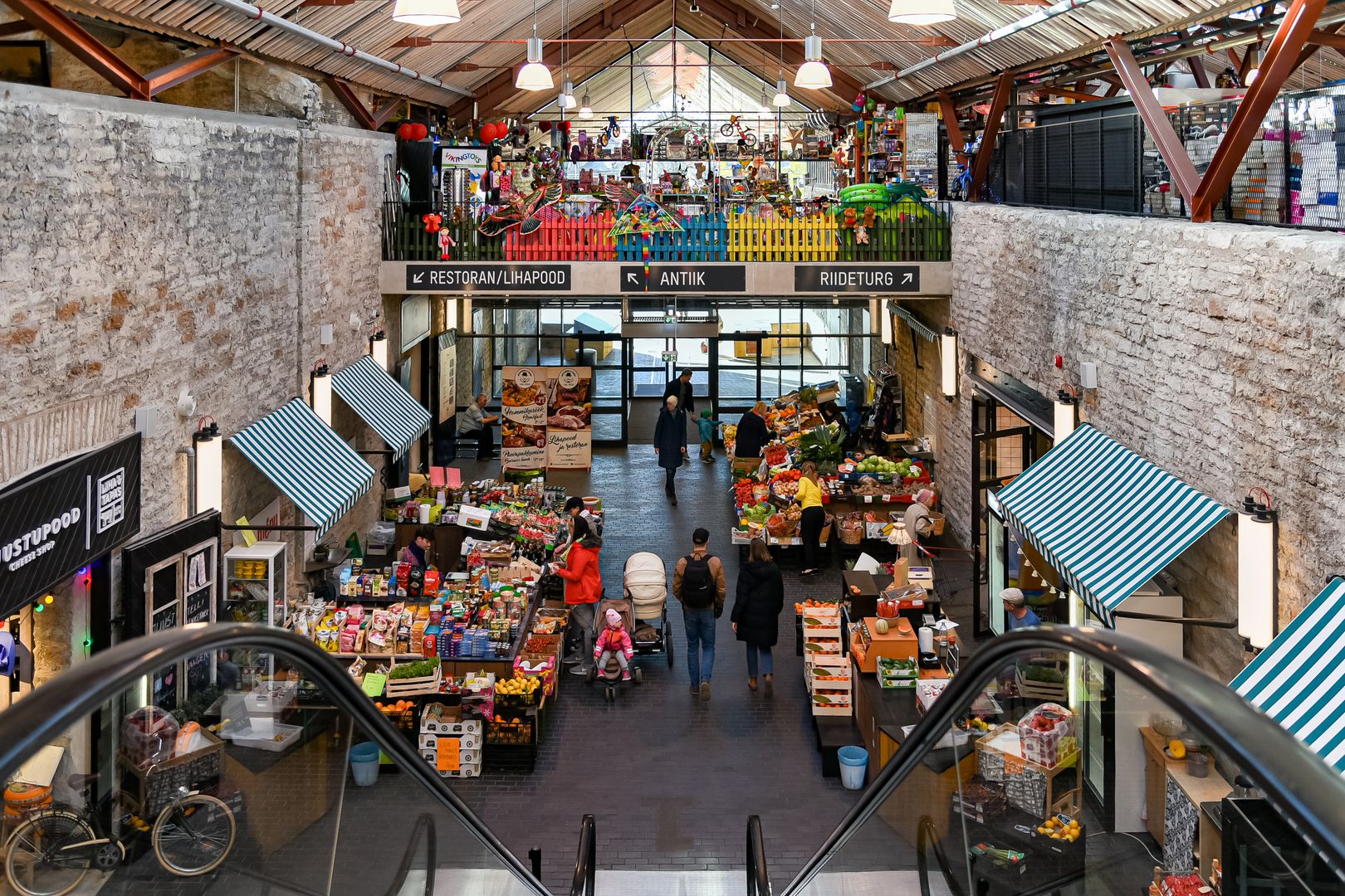 Balti Jaama Turg, bustling market in central Tallinn