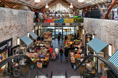 Balti Jaama Turg, bustling market in central Tallinn