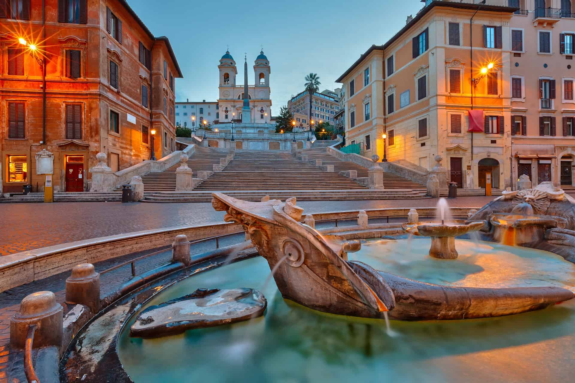 Beautiful view of Piazza di Spagna