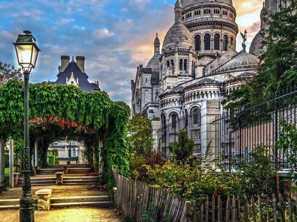 Montmartre, a lively Parisian district with steep streets and artistic charm.