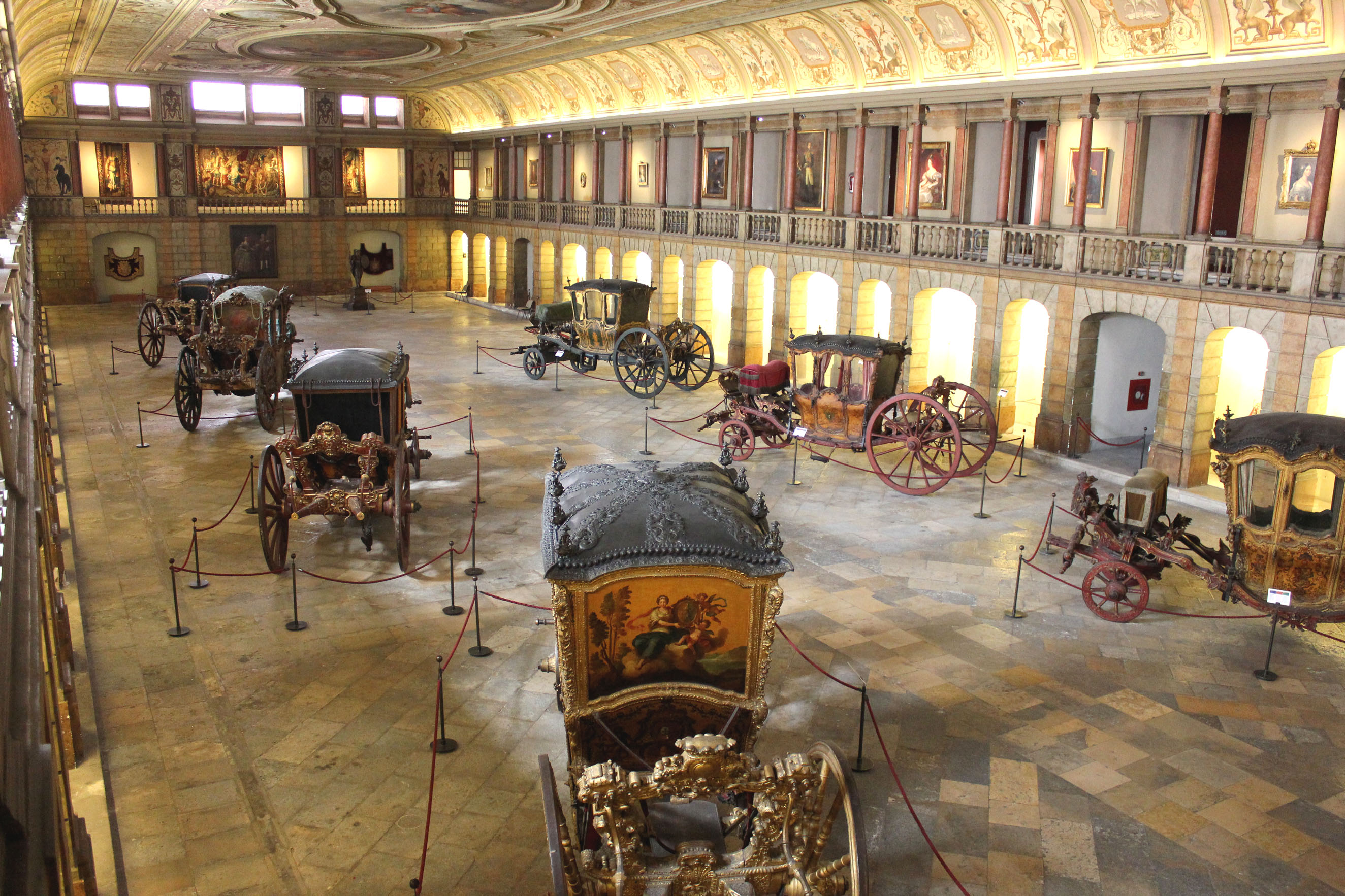 Museu Nacional dos Coches, home to beautifully decorated coaches from past centuries.