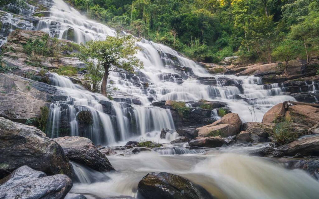 Beautiful view of Mae Ya Waterfall