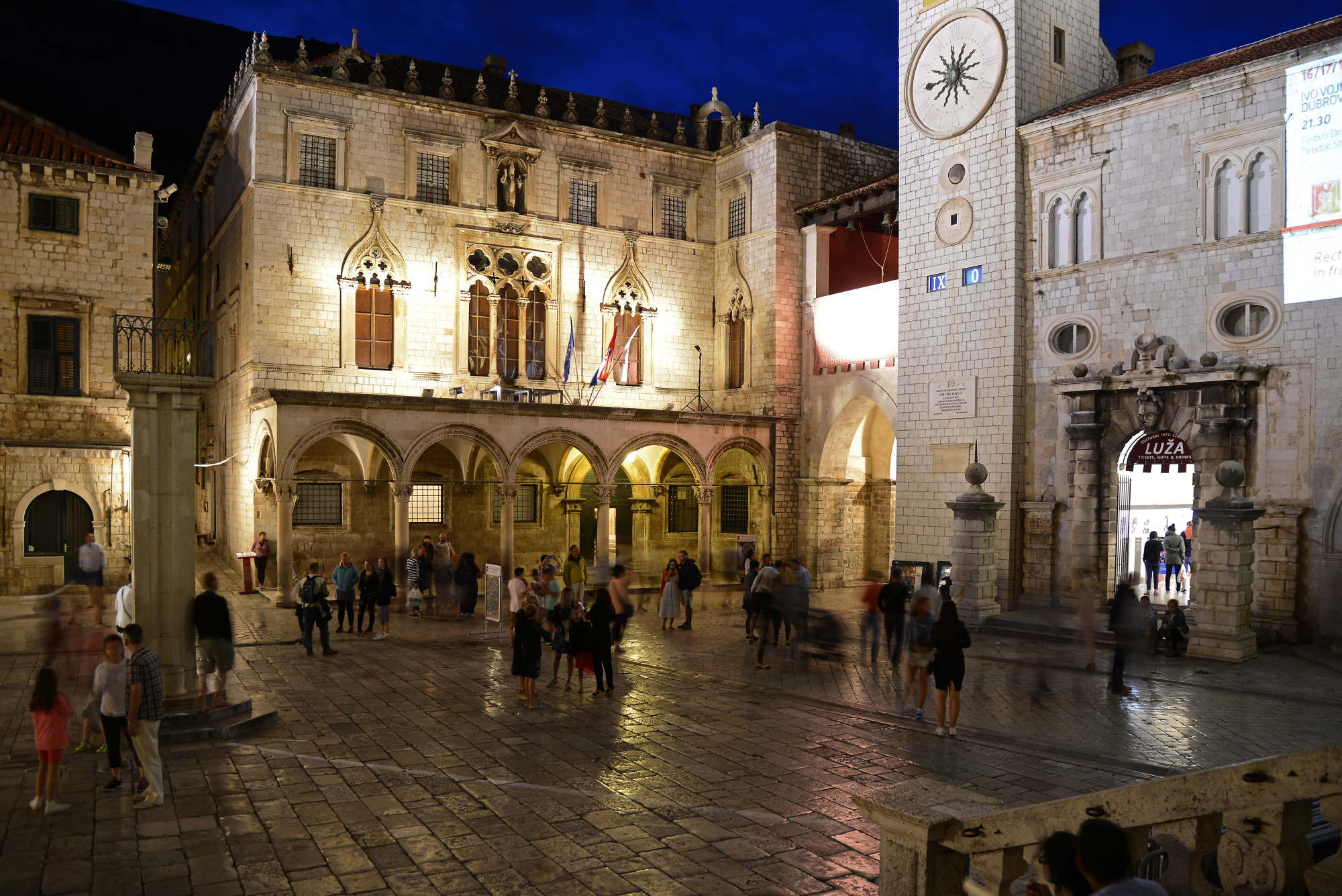 Sponza Palace, a beautifully preserved Dubrovnik landmark with Gothic-Renaissance architecture.