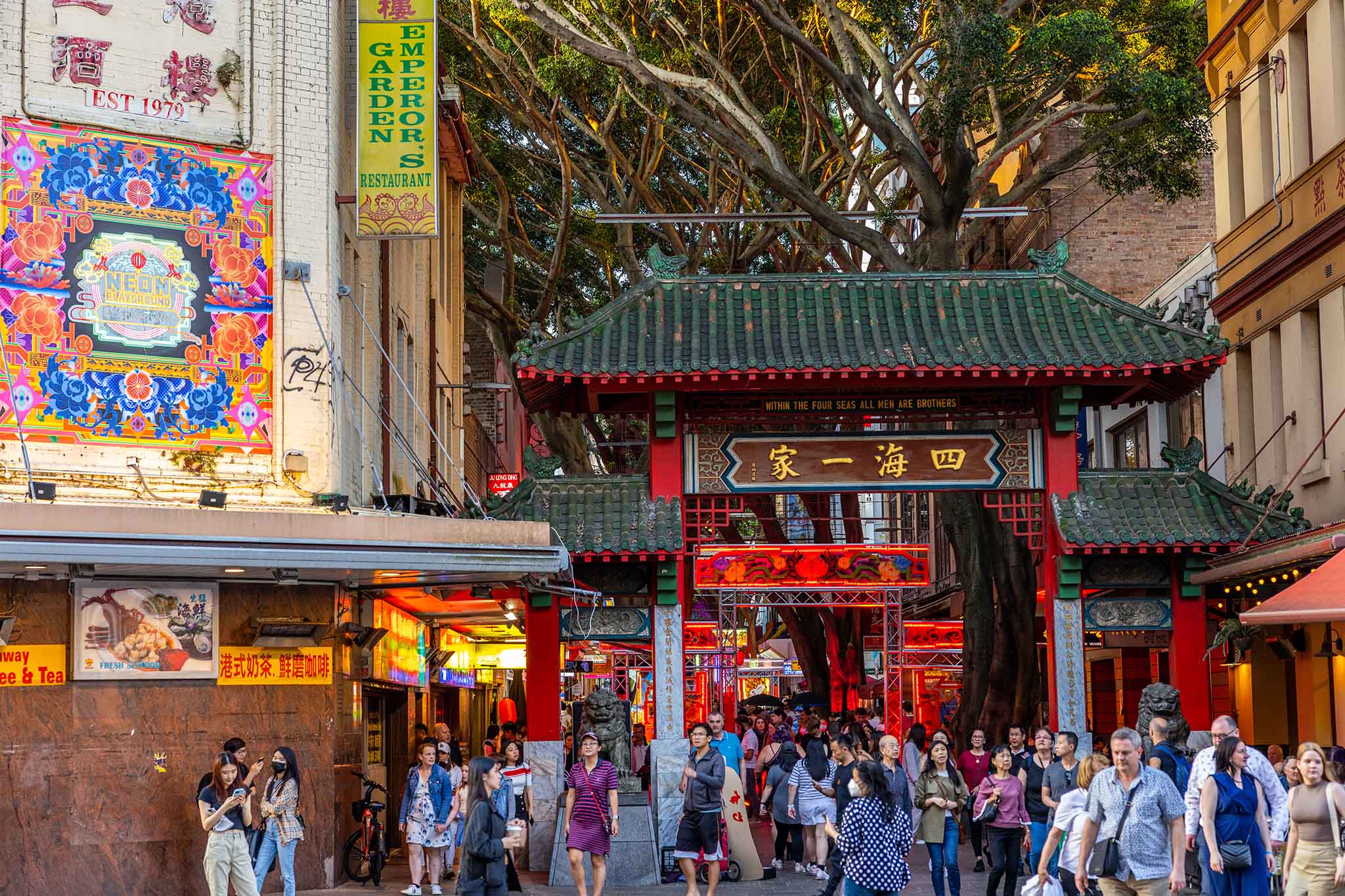 Beautiful view of Chinatown Sydney