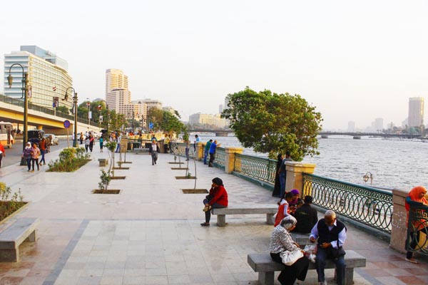 Beautiful view of People of Egypt Walkway