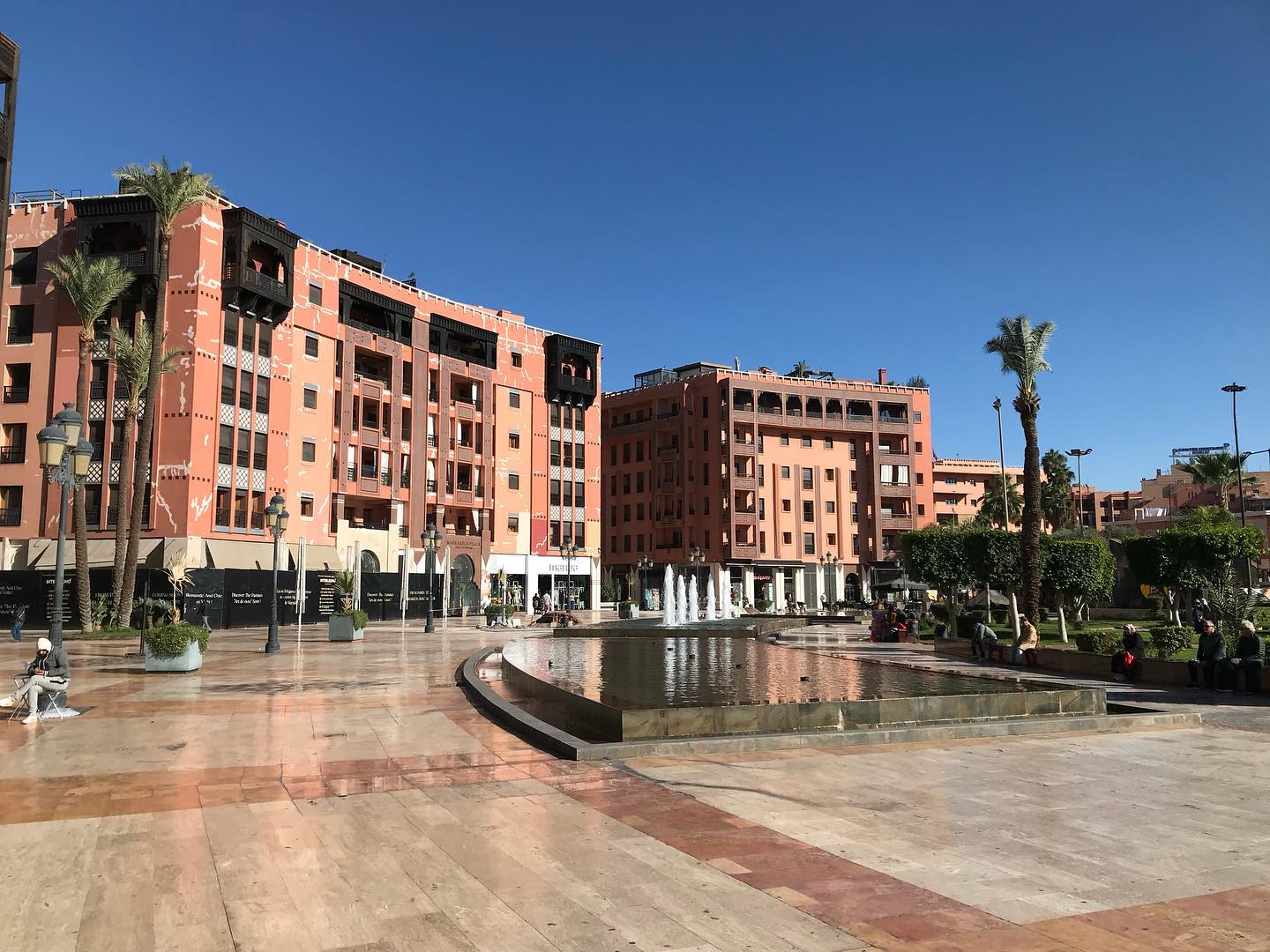 Beautiful view of Plaza Guéliz